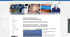 Desktop Screenshot of hanns-lilje-stiftung.de